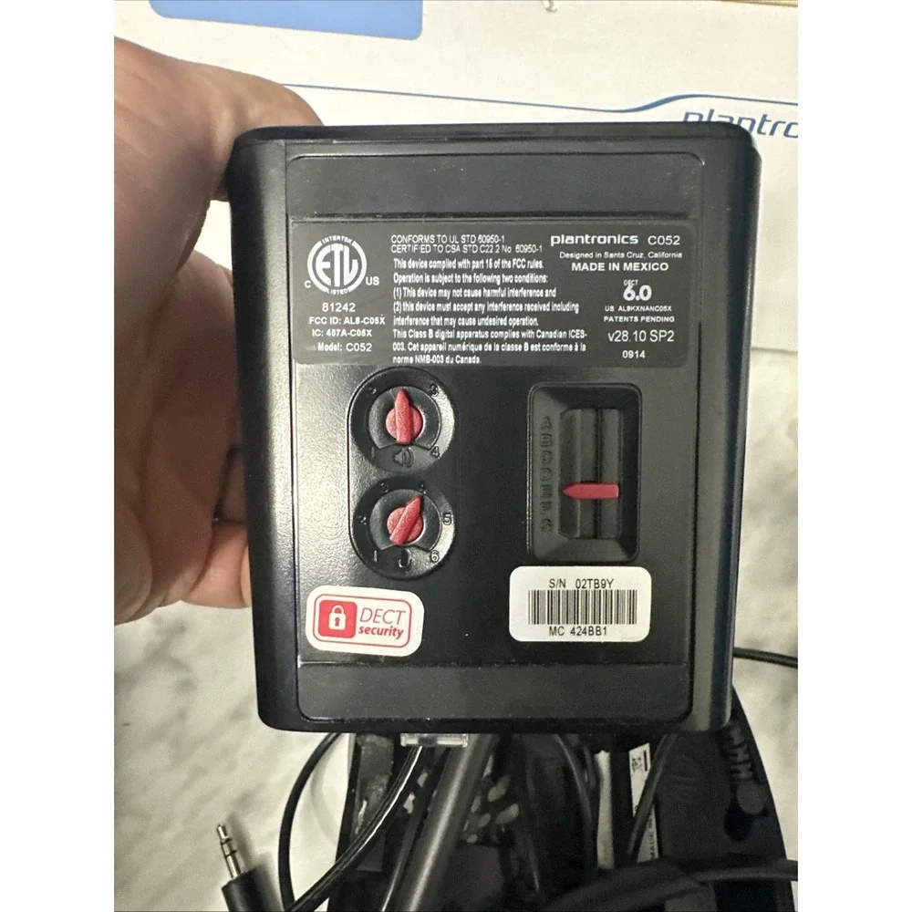 Plantronics CS510 Wireless Headset System w/ Base 84691-01 In‎ Original Box